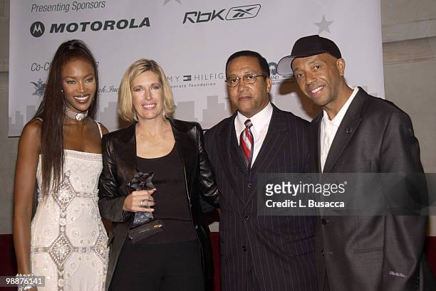 Naomi Campbell, Honoree Dawn Hudson of Pepsi-Cola, Dr. Benjamin Chavis and Russell Simmons