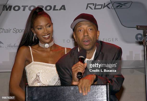 Naomi Campbell with Russell Simmons