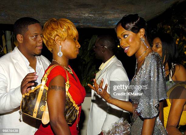 Kendu Isaacs, Mary J. Blije and Naomi Campbell