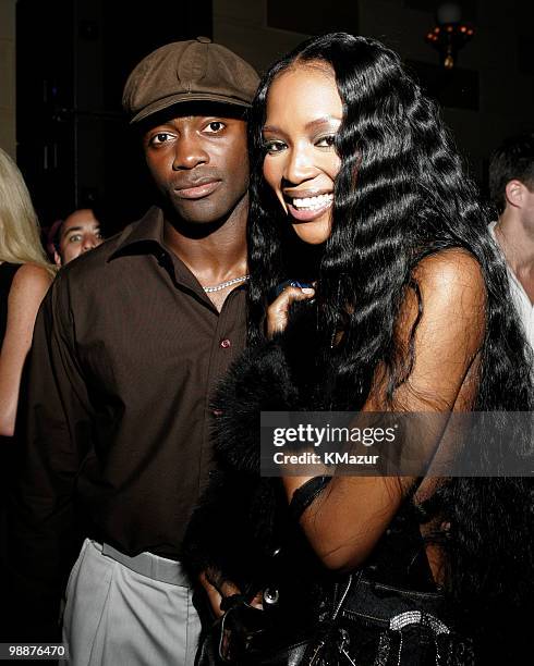 Curtis Martin and Naomi Campbell