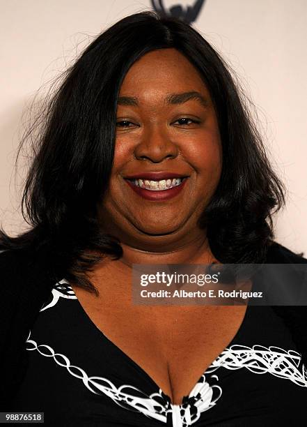 Producer Shonda Rhimes arrives at the Academy of Television Arts & Sciences' 3rd Annual Academy Honors at the Beverly Hills Hotel on May 5, 2010 in...