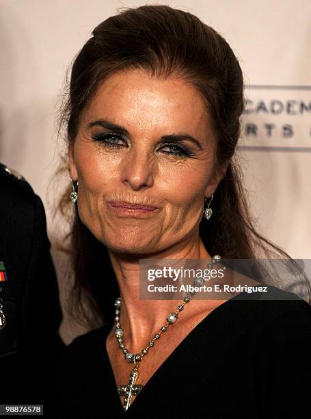 Executive producer Maria Shriver arrives at the Academy of Television Arts & Sciences' 3rd Annual Academy Honors at the Beverly Hills Hotel on May 5,...