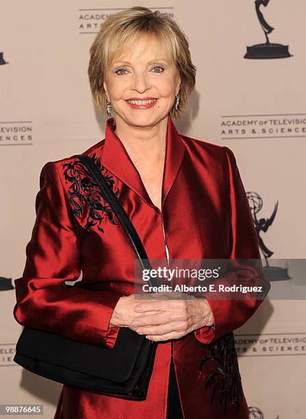 Actress Florence Henderson arrives at the Academy of Television Arts & Sciences' 3rd Annual Academy Honors at the Beverly Hills Hotel on May 5, 2010...