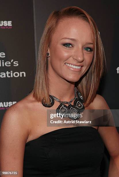 Personality from MTV's "Teen Mom" Maci Bookout attends The Candie's Foundation Event To Prevent at Cipriani 42nd Street on May 5, 2010 in New York...