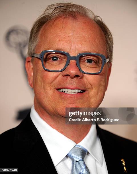 President John Shaffnerarrives at the Academy of Television Arts & Sciences' 3rd Annual Academy Honors at the Beverly Hills Hotel on May 5, 2010 in...