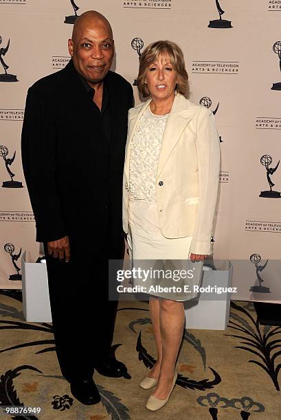 Director Paris Barclay and producer Carol Mendelsohn arrive at the Academy of Television Arts & Sciences' 3rd Annual Academy Honors at the Beverly...