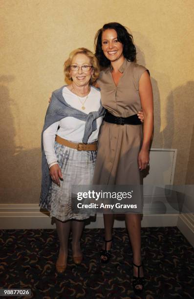 Nancy Heigl and daughter actress Katherine Heigl attend the Last Chance for Animals and The Jason Debus Heigl Foudation press conference to fight...