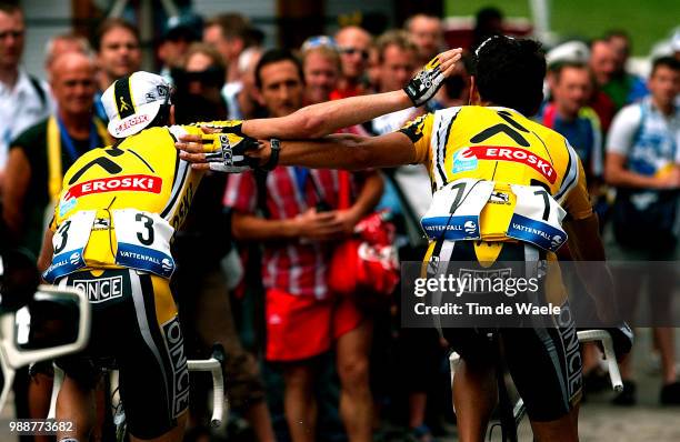 Tour Of Germany 2003, Azevedo Josã©, Gonzalez De Galdeano Igor, Joie, Celebration, Vreugde, Stage 5 : Ravensburg - Feldberg, Deutschland Tour, Tour...