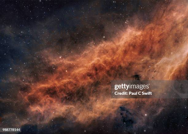 ngc 1499 the california nebula - nebulosa imagens e fotografias de stock