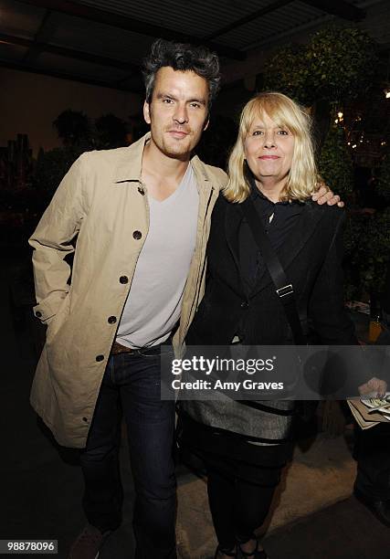 Actor Balthazar Getty and mother Gisela Getty attend the Anna Getty "Easy Green Organic: Cook Well, Eat Well, Live Well" Book Party at Rolling Greens...