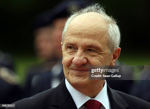 Kosovo President Fatmir Sejdiu arrives at Bellevue Palace on May 6, 2010 in Berlin, Germany. Sejdiu is on an official visit to Germany.