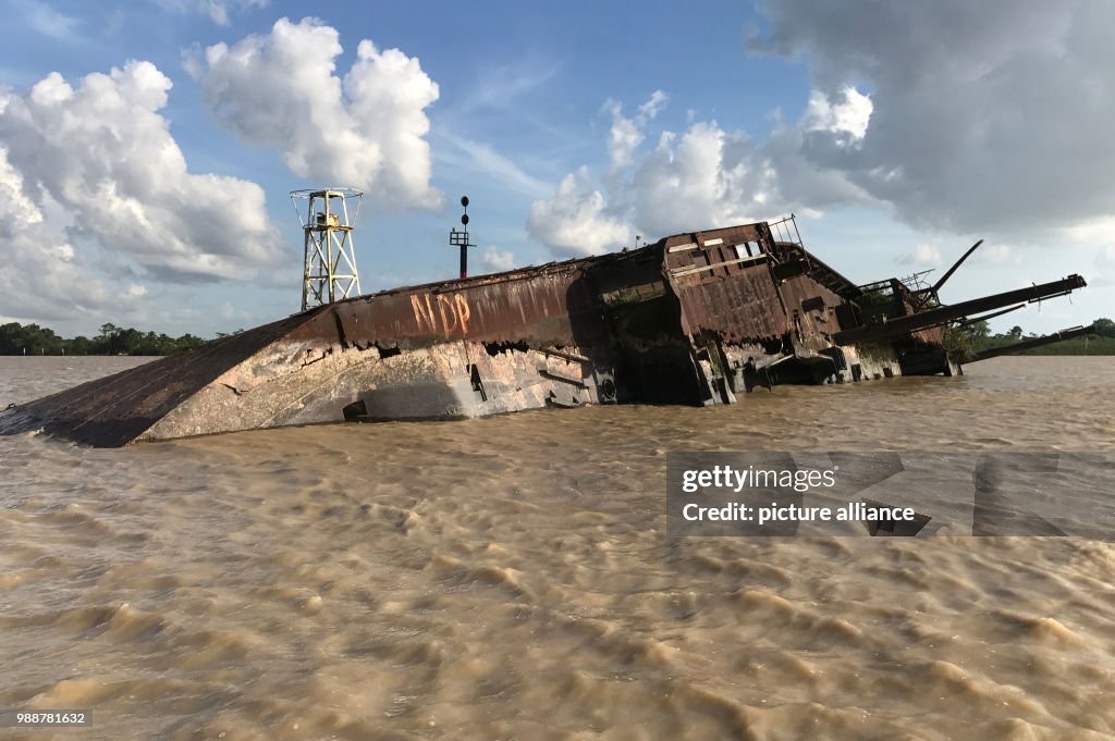 'Goslar' cargo ship, stranded in Paramaribo