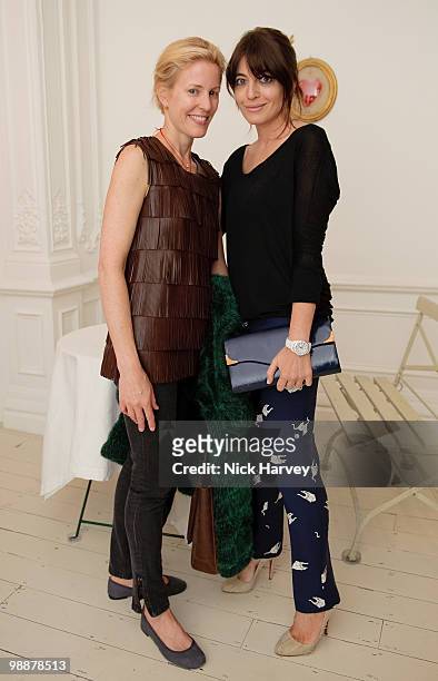 Sydney Finch and Claudia Winkleman attend launch of the Nuba collection at Wright And Teague at their Dover Street store on May 5, 2010 in London,...