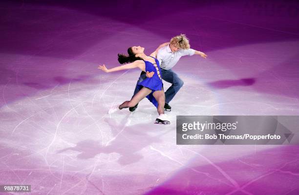 Charlie White and Meryl Davis of the USA perform at the Exhibition Gala following the Olympic figure skating competition at Pacific Coliseum on...