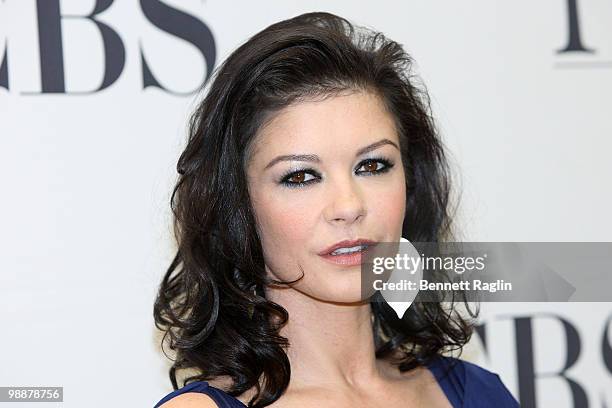 Actress Catherine Zeta-Jones attends the 2010 Tony Awards Meet the Nominees press reception at The Millennium Broadway Hotel on May 5, 2010 in New...