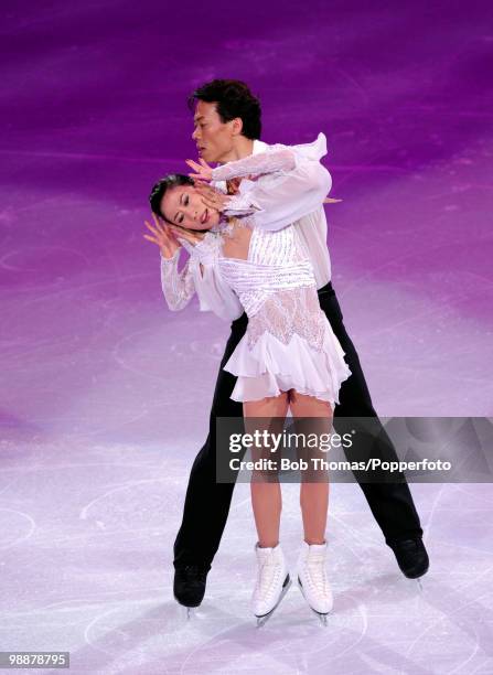 Xue Shen and Hongbo Zhao of China perform at the Exhibition Gala following the Olympic figure skating competition at Pacific Coliseum on February 27,...
