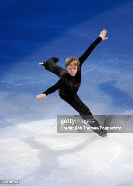 Evgeni Plushenko of Russia performs at the Exhibition Gala following the Olympic figure skating competition at Pacific Coliseum on February 27, 2010...