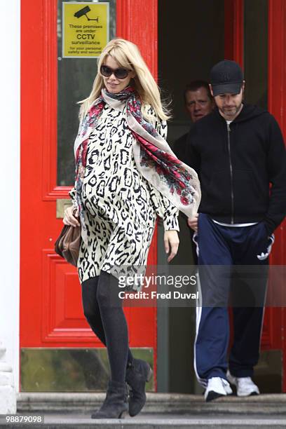 Claudia Schiffer and Matthew Vaughn sighting on May 6, 2010 in London, England.