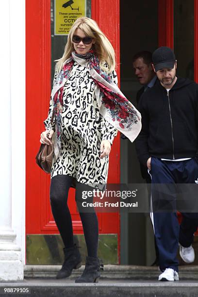 Claudia Schiffer and Matthew Vaughn sighting on May 6, 2010 in London, England.