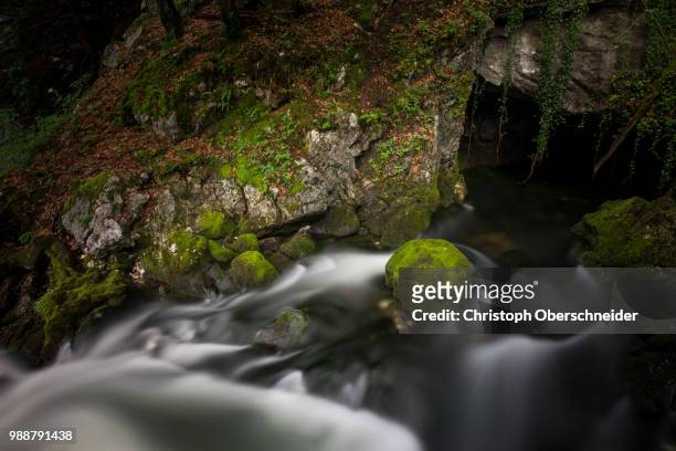 alpine waterfall - christoph bach stock-fotos und bilder