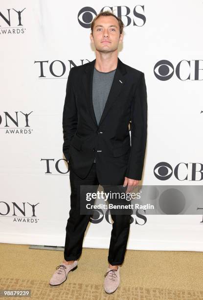 Actor Jude Law attends the 2010 Tony Awards Meet the Nominees press reception at The Millennium Broadway Hotel on May 5, 2010 in New York City.