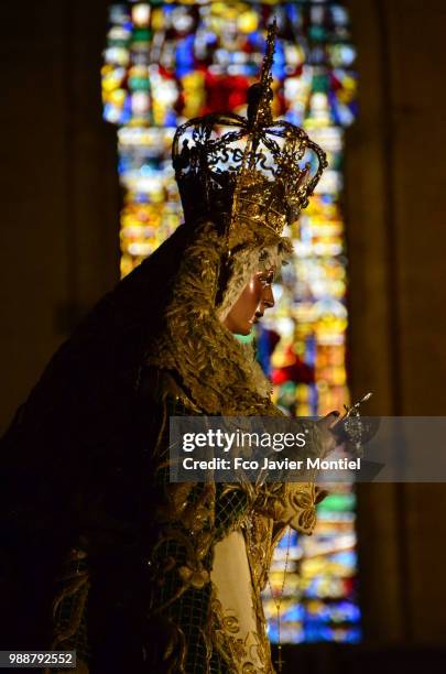 virgen de la macarena, sevilla - la virgen stock pictures, royalty-free photos & images