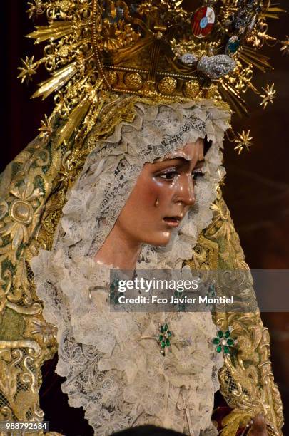 virgen de la macarena, sevilla - la virgen stock pictures, royalty-free photos & images