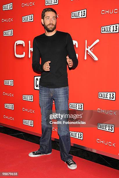 Actor Zachary Levi attends a photocall to present the third season of 'Chuck', at the AC Palacio del Retiro Hotel on May 6, 2010 in Madrid, Spain.