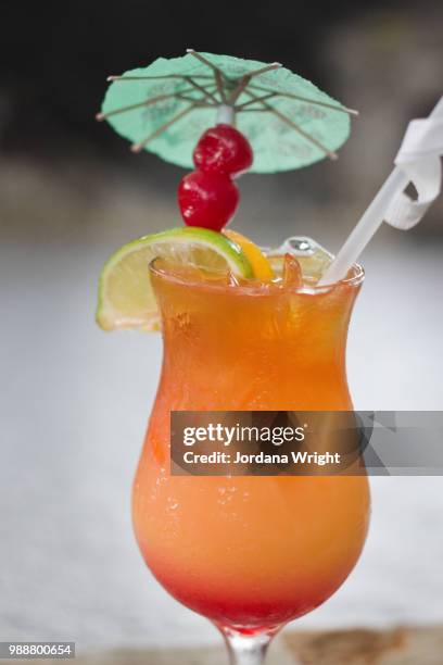 bvi foodie - tequila sunrise stock pictures, royalty-free photos & images