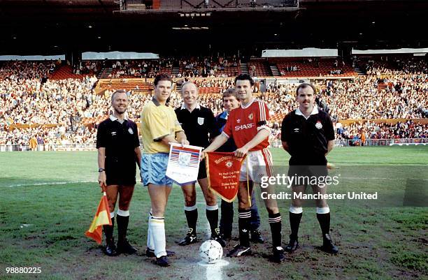 Ryan Giggs poses ahead of the FA Youth Cup Final v Crystal Palace on April 12,1992 at Old Trafford, Manchester.