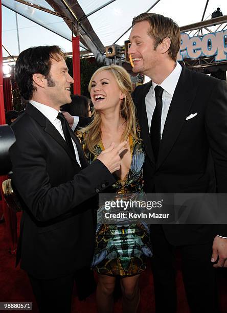 Anna Paquin and Stephen Moyer arrives to the TNT/TBS broadcast of the 16th Annual Screen Actors Guild Awards held at the Shrine Auditorium on January...