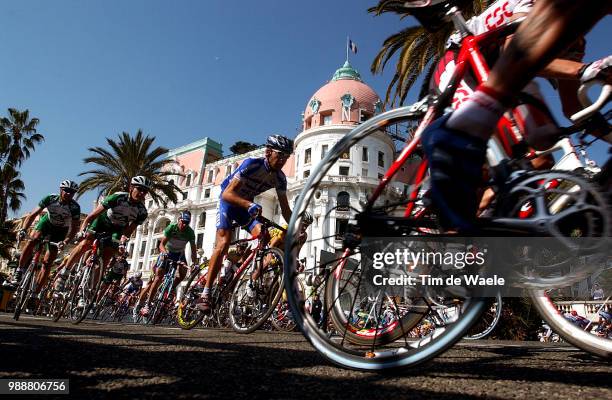 Paris - Nice 2003, Illustration, Illustratie, Peleton, Peloton, Promenade Des Anglais, Hotel Negresco, Stage 7, Etape 7, Rit 7, Nice - Nice ,