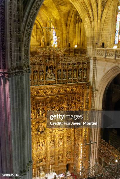 catedral de sevilla - catedral de sevilla stock pictures, royalty-free photos & images