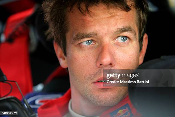 Sebastien Loeb of France in the Service Park during the Shakedown of the WRC Rally of New Zealand on May 6, 2010 in Auckland, New Zealand.