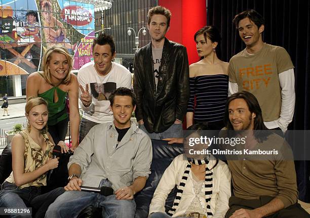 Hilarie Burton, Rebecca Romijin Stamos, Alan Cumming, Shawn Ashmore, Damien Fahey, Famke Janssen, Anna Paquin, James Marsden and Hugh Jackman