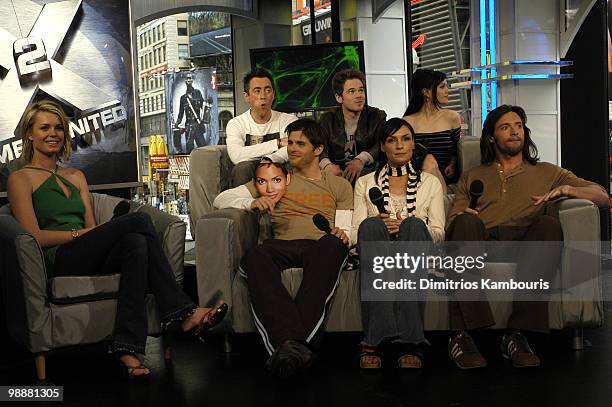 Rebecca Romijin Stamos, Alan Cumming, Shawn Ashmore, James Marsden, Famke Janssen, Anna Paquin and Hugh Jackman