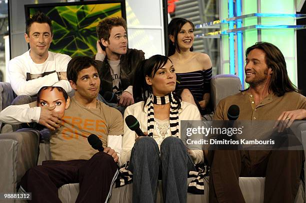 Alan Cumming, Shawn Ashmore, James Marsden, Famke Janssen, Anna Paquin and Hugh Jackman