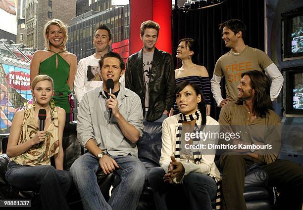 Hilarie Burton, Rebecca Romijin Stamos, Alan Cumming, Shawn Ashmore, Damien Fahey, Famke Janssen , Anna Paquin, James Marsden and Hugh Jackman