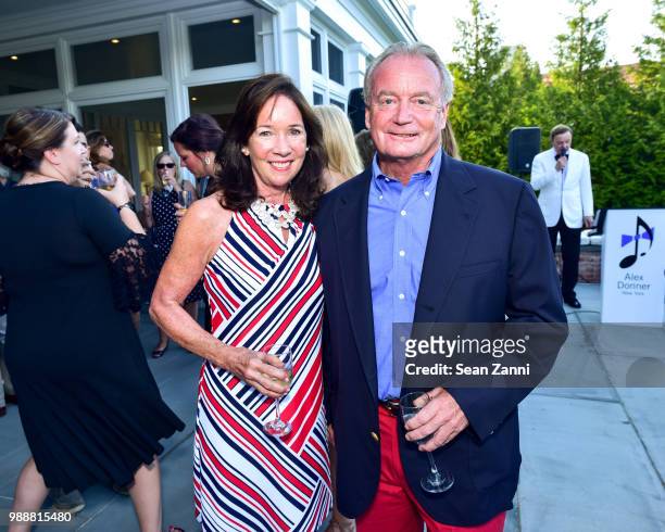 Ellen Irving and Southampton Village Mayor Michael Irving attend Jean And Martin Shafiroff Host Cocktails For Stony Brook Southampton Hospital on...