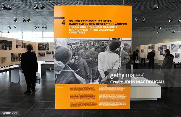 Visitors check out the new "Topographie des Terrors" museum during a press preview in Berlin May 6, 2010. The new museum, which will be inaugurated...