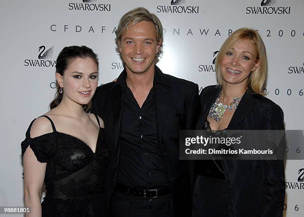 Anna Paquin, Marcus Swarovski and Nadja Swarovski