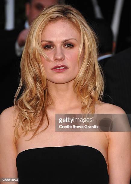 Actress Anna Paquin arrives to the 14th Annual Screen Actors Guild Awards at the Shrine Auditorium on January 27, 2008 in Los Angeles, California.