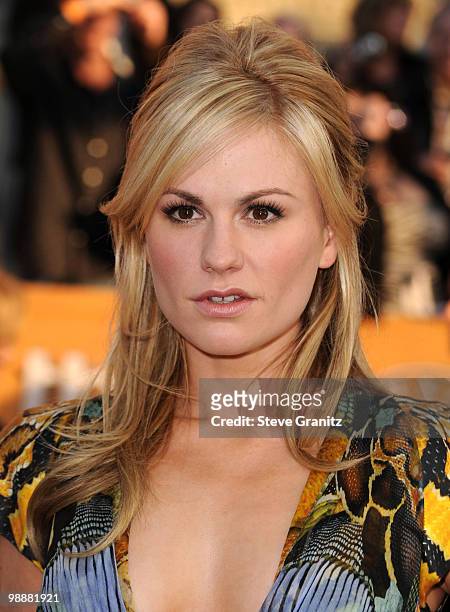 Actress Anna Paquin attends the 16th Annual Screen Actors Guild Awards at The Shrine Auditorium on January 23, 2010 in Los Angeles, California.