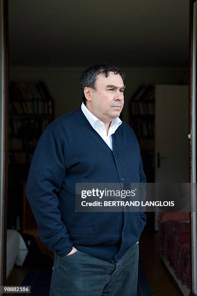 Algerian born historian and writer Benjamin Stora poses on May 6, 2010 at his home in Asnieres-sur-Seine, a Paris suburb. Stora is one of 12...