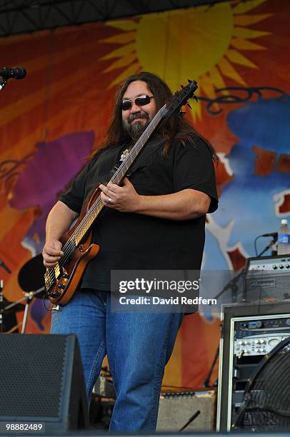 Dave Schools of Widespread Panic performs on day five of New Orleans Jazz & Heritage Festival on April 30, 2010 in New Orleans, Louisiana.