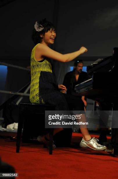 Hiromi performs on day five of New Orleans Jazz & Heritage Festival on April 30, 2010 in New Orleans, Louisiana.
