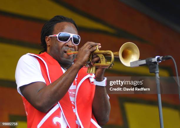 Shamarr Allen performs on day six of New Orleans Jazz & Heritage Festival on May 1, 2010 in New Orleans, Louisiana.