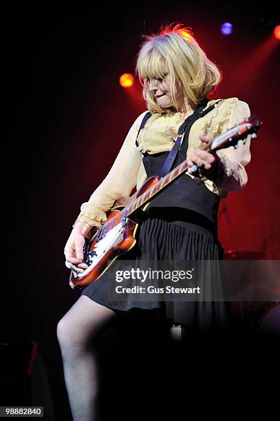 Courtney Love of Hole performs on stage at Brixton Academy on May 5, 2010 in London, England.