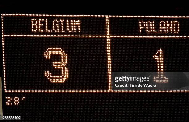 Belgium - Poland, Illustration, Illustratie, Resultat, Resultaat, Score, Result, Polen, Pologne, Belgie, Belgique,