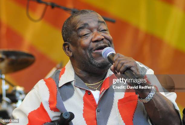 Clarence Frogman Henry performs on day seven of New Orleans Jazz & Heritage Festival on May 2, 2010 in New Orleans, Louisiana.